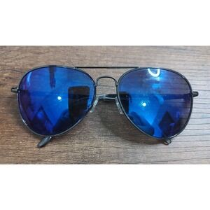 Urbanology Sunglasses UNISEX Aviator 100% UVA/UVB Protection, Silver/Blue NS1017